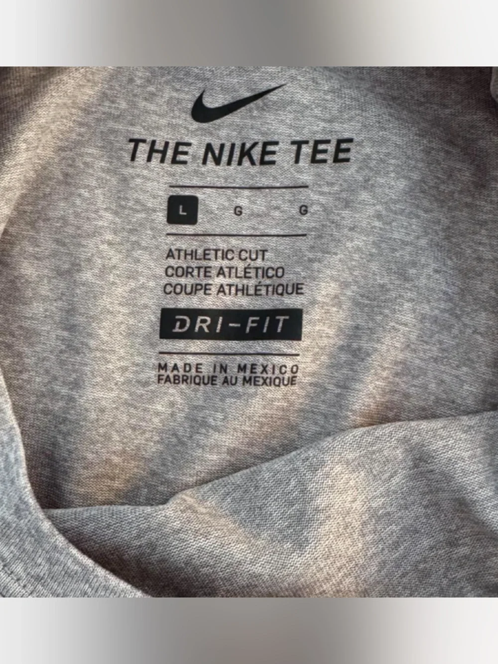 Nike Gray Dri-FIT Athletic Tee